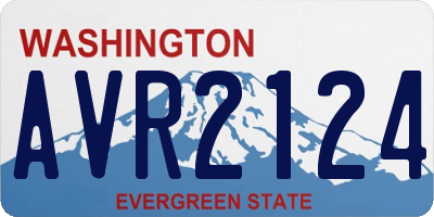 WA license plate AVR2124