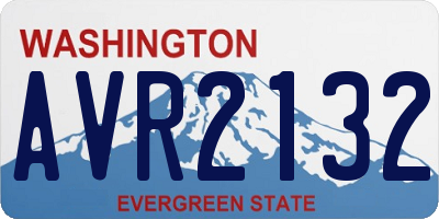 WA license plate AVR2132
