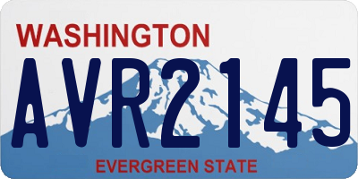 WA license plate AVR2145