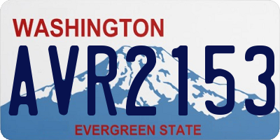 WA license plate AVR2153