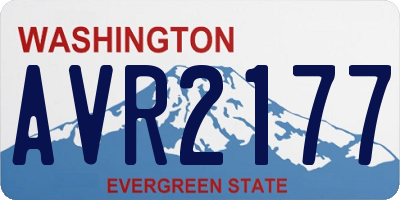 WA license plate AVR2177