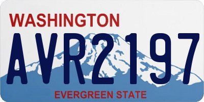 WA license plate AVR2197