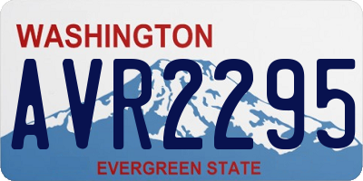 WA license plate AVR2295