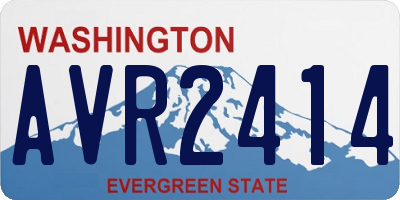 WA license plate AVR2414