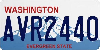 WA license plate AVR2440