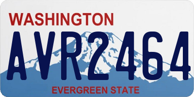 WA license plate AVR2464