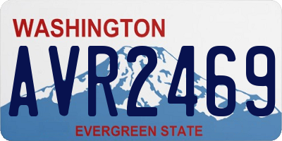WA license plate AVR2469