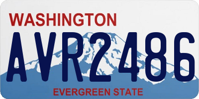 WA license plate AVR2486