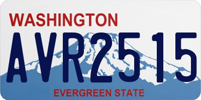 WA license plate AVR2515