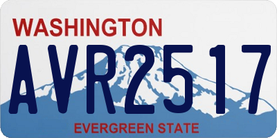 WA license plate AVR2517