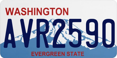 WA license plate AVR2590
