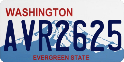 WA license plate AVR2625