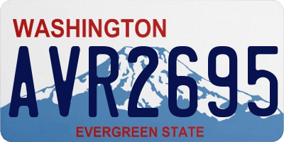 WA license plate AVR2695