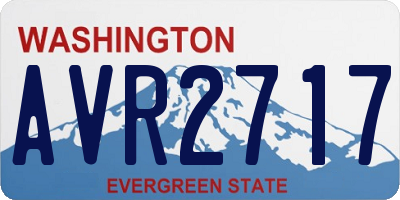 WA license plate AVR2717