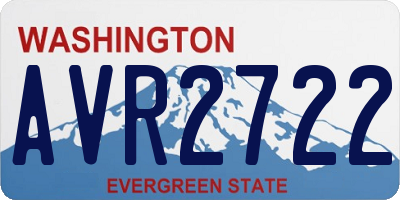 WA license plate AVR2722