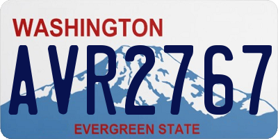 WA license plate AVR2767