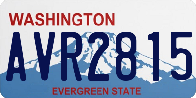 WA license plate AVR2815