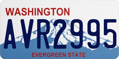 WA license plate AVR2995