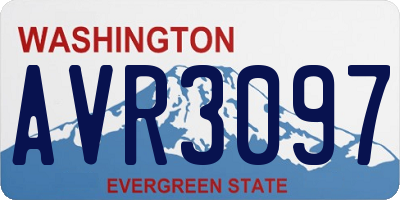 WA license plate AVR3097