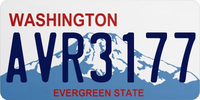 WA license plate AVR3177