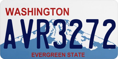 WA license plate AVR3272