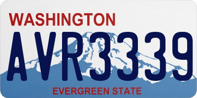 WA license plate AVR3339