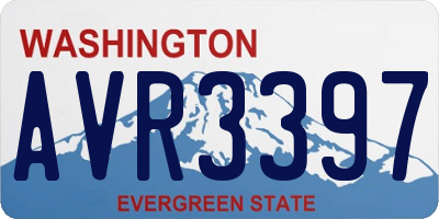 WA license plate AVR3397