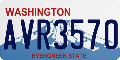 WA license plate AVR3570