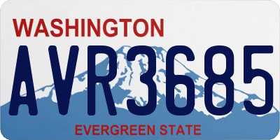 WA license plate AVR3685