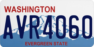 WA license plate AVR4060