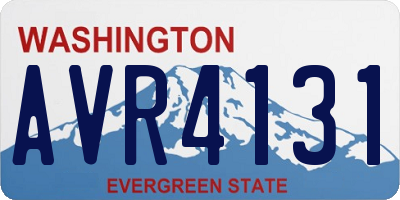 WA license plate AVR4131