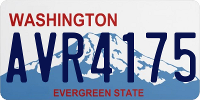 WA license plate AVR4175