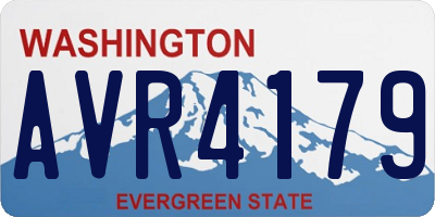 WA license plate AVR4179