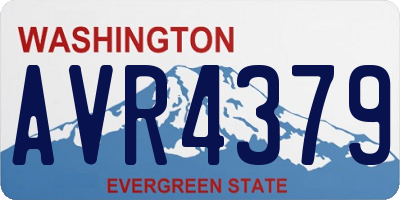 WA license plate AVR4379