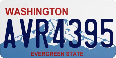 WA license plate AVR4395