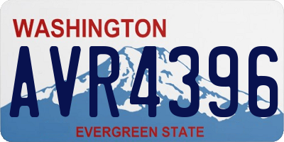 WA license plate AVR4396