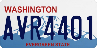WA license plate AVR4401