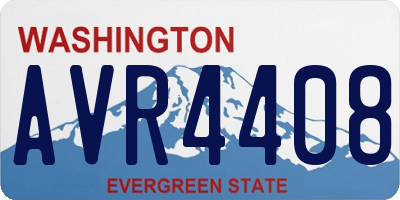 WA license plate AVR4408