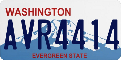 WA license plate AVR4414