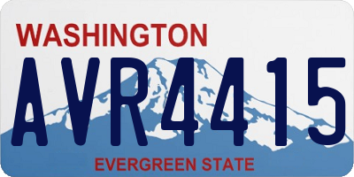 WA license plate AVR4415