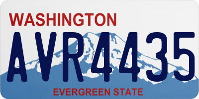 WA license plate AVR4435