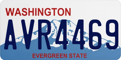 WA license plate AVR4469