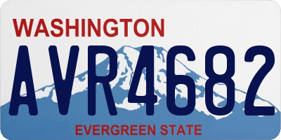 WA license plate AVR4682