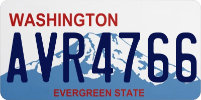 WA license plate AVR4766