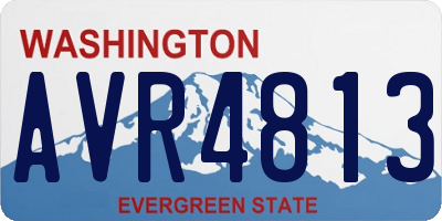 WA license plate AVR4813