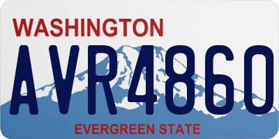 WA license plate AVR4860