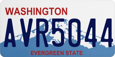 WA license plate AVR5044