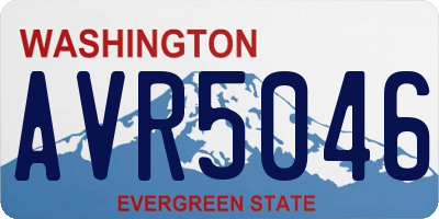 WA license plate AVR5046