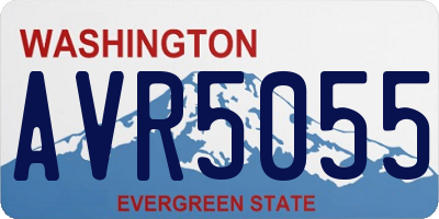 WA license plate AVR5055
