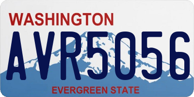 WA license plate AVR5056